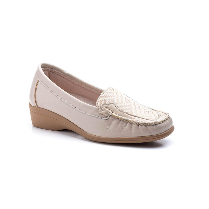 Mocasines para Mujer | Zapatos C&oacute;modos Beige image number null