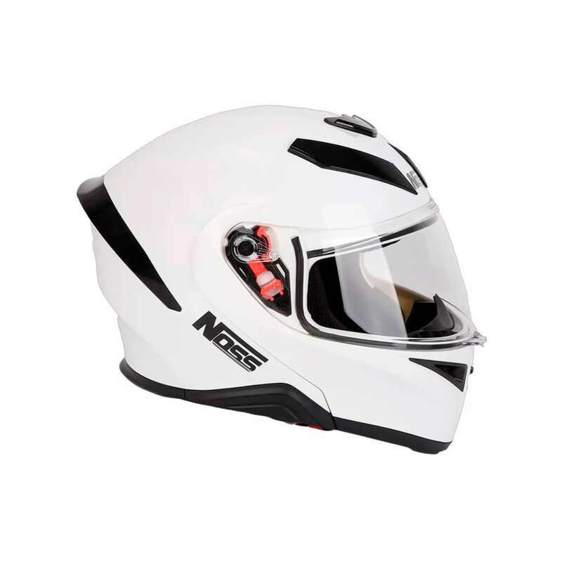 Casco Noss Ns-971 Abatible S&oacute;lido Blanco M image number null
