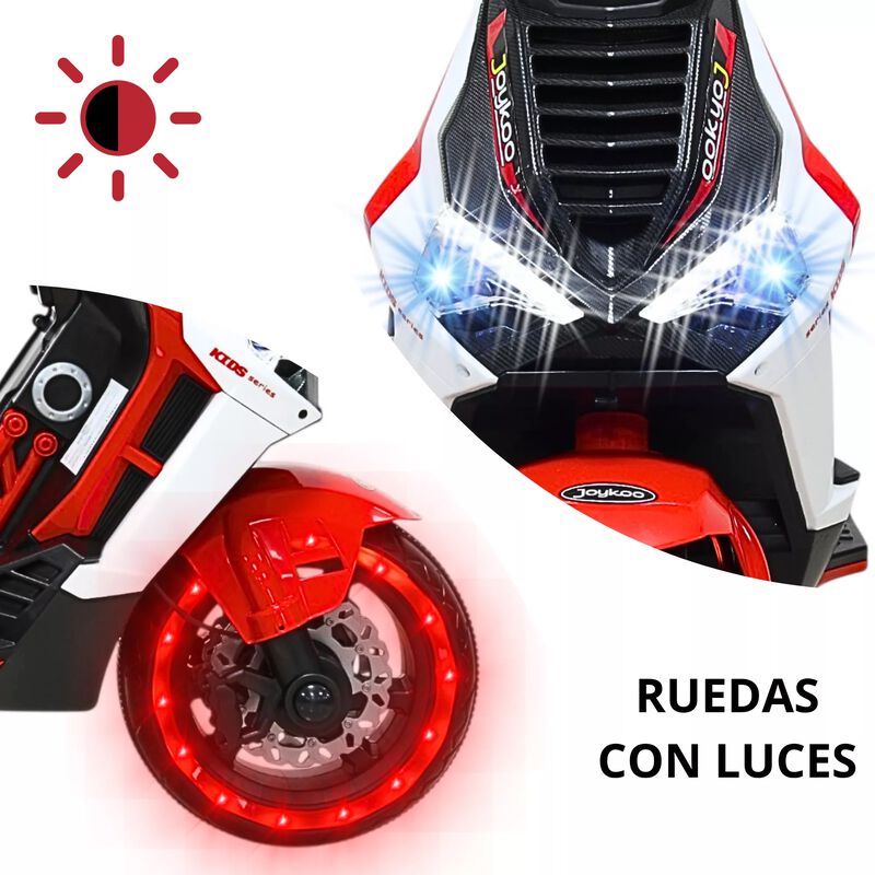 Motocicleta El&eacute;ctrica Montable Para Ni&ntilde;os Luces... image number null
