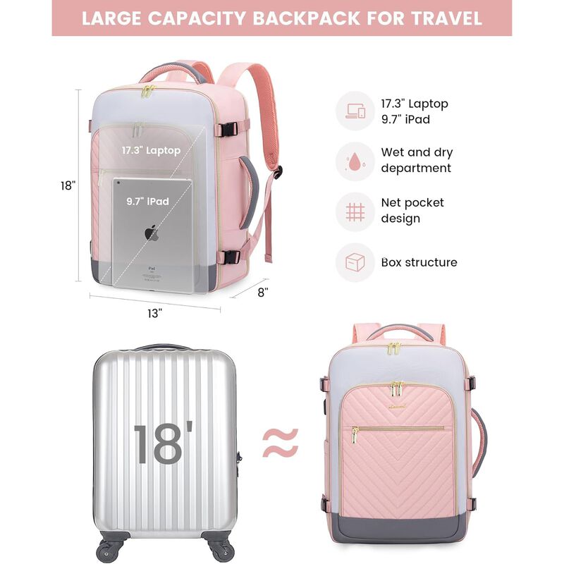 Mochila Lovevook 56L Para Laptop de 17&rdquo; Imperme... image number null