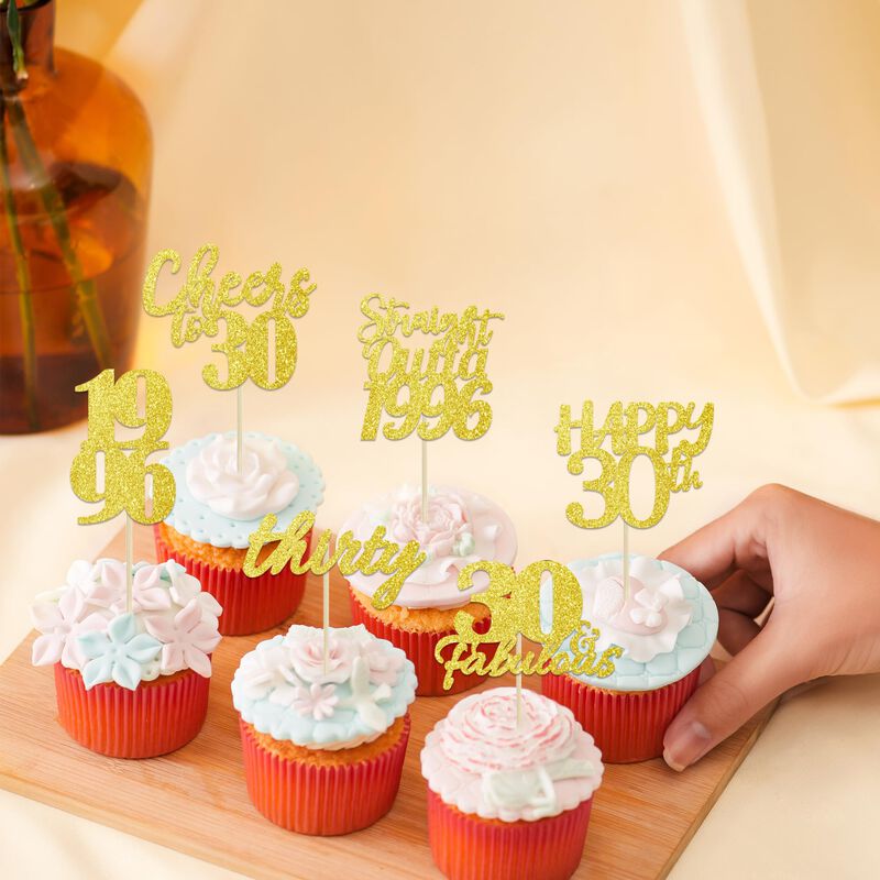 Decoraci&oacute;n Para Pastel Keltora 30 Uds Con Brill... image number null