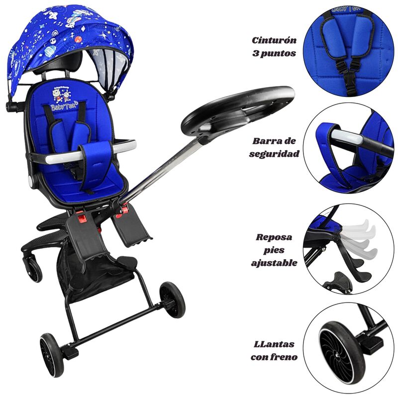 Carriola Para Beb&eacute; The Baby Shop Giratoria 360&deg;... image number null