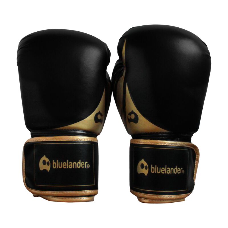 Guantes de Box 14 oz Negro con Dorado + Protect... image number null