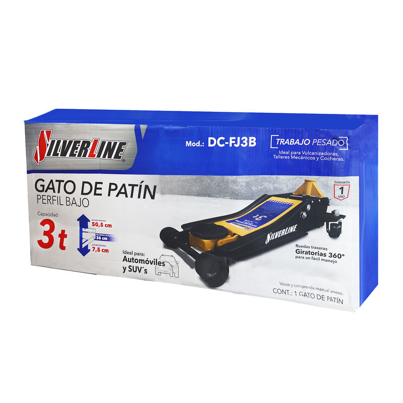 Gato Hidráulico de Patín Silverline 3 Toneladas... image number null