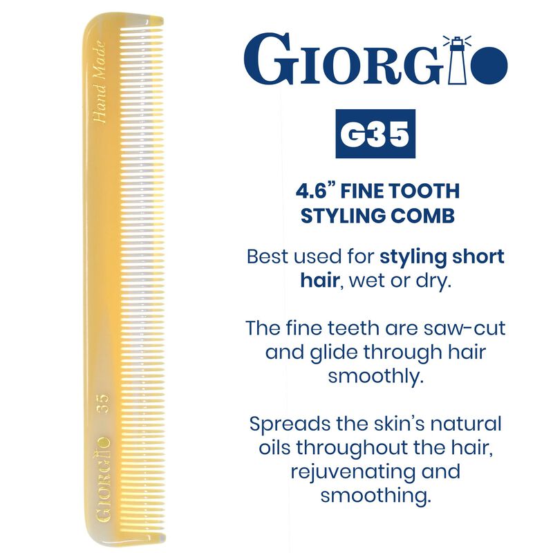 Peine De Dientes Finos Giorgio 12 cm Corte De S... image number null