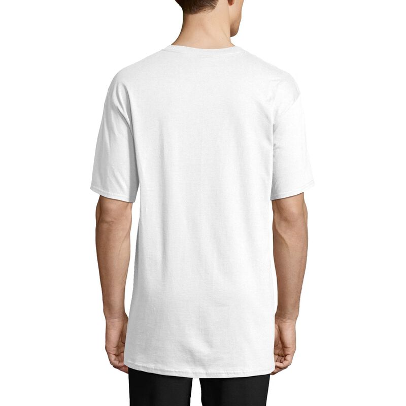 Camiseta Hanes Beefy-t Manga Corta Hombre Blanc... image number null
