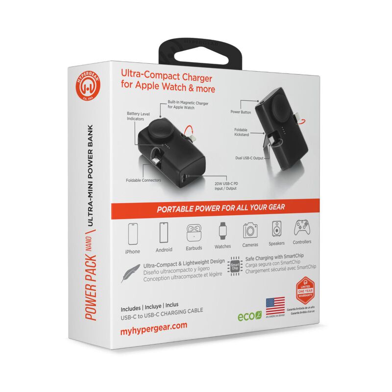 Hypergear Power Bank Nano 5k Negro 20w image number null