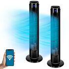 Combo 2 Ventiladores De Torre De 33 Pulgadas 3 Velocidades Wifi Negro