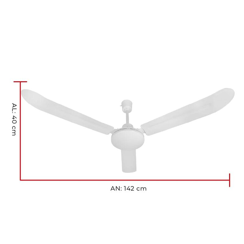 Ventilador De Techo, 56", 64w, 5 Velocidades, I... image number null