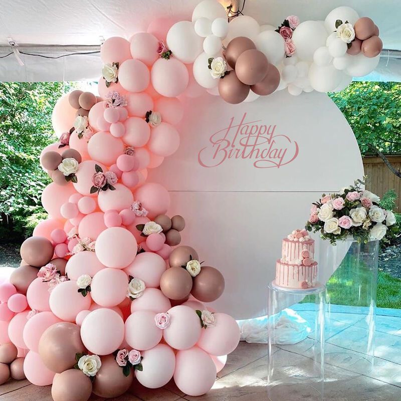 Globos Awenztech 30 cm Rosa L&aacute;tex 50 Uds image number null