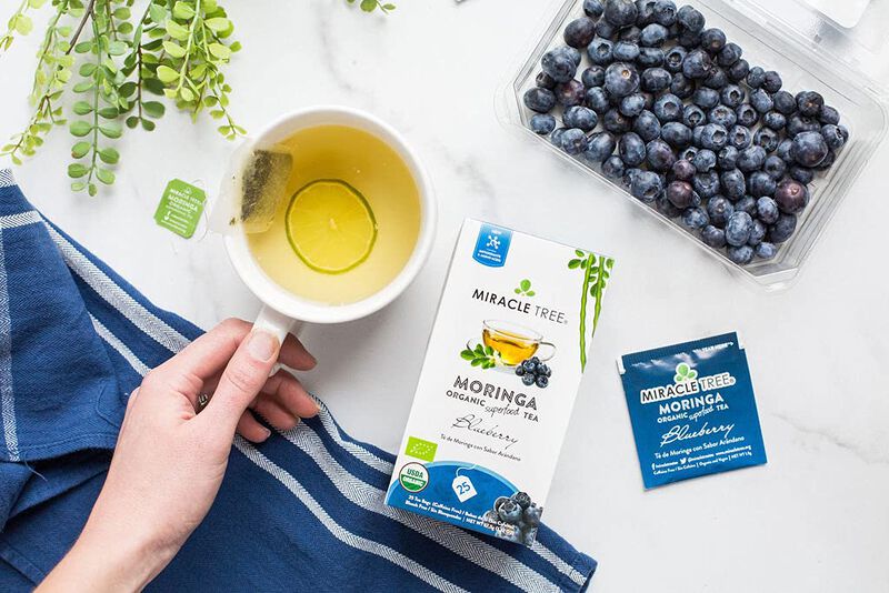 T&eacute; Miracle Tree Moringa Sabor Ar&aacute;ndano Azul 25 ... image number null