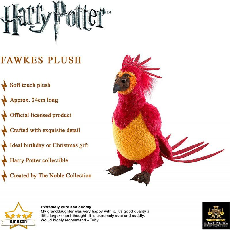 Peluche Fawkes Harry Potter 25 cms image number null