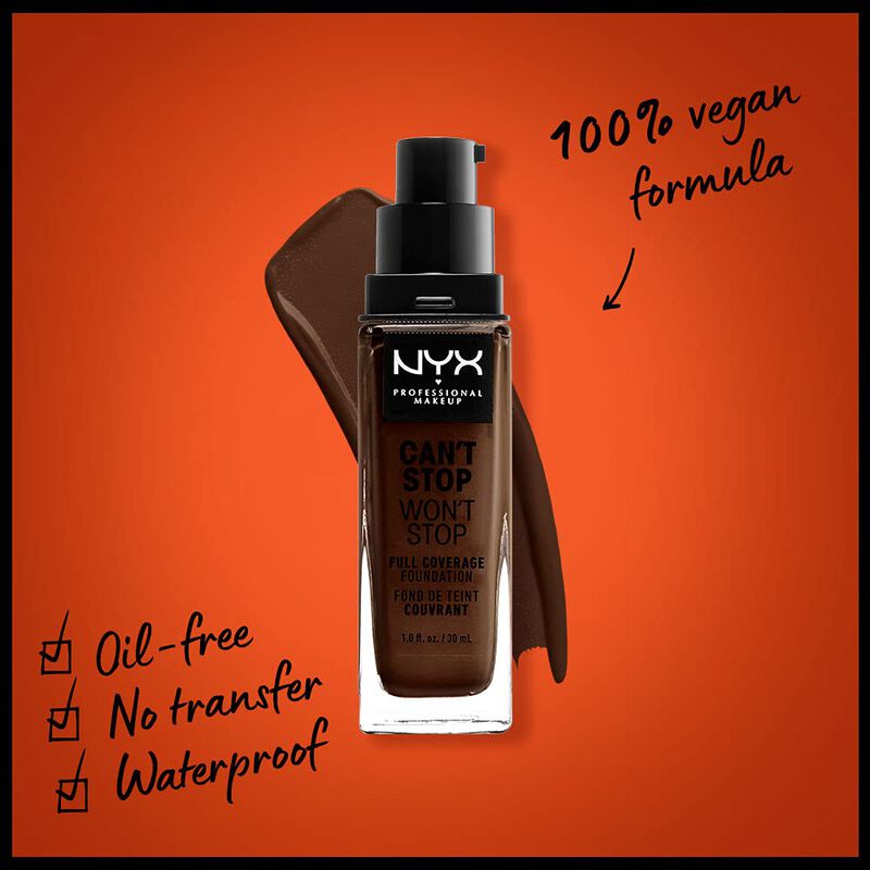 Foundation Nyx Professional Makeup Can't Stop W... image number null