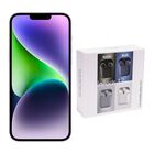 iPhone 14 128GB Lila E-SIM Reacondicionado + Aud&iacute;fonos Gen&eacute;ricos