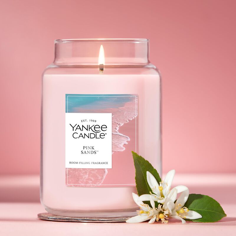 Tarro Grande Con Aroma A Arena Rosa De Candle Y... image number null