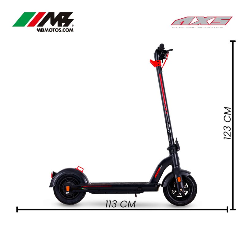Scooter Electrico Axs Ng 500 Rojo image number null