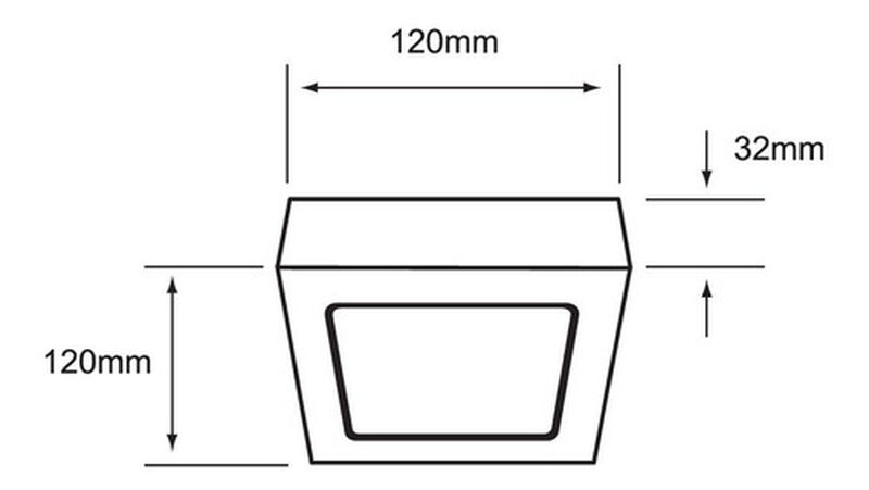 Lampara Sobreponer Techo Blanco 9w Luz Blanca N... image number null