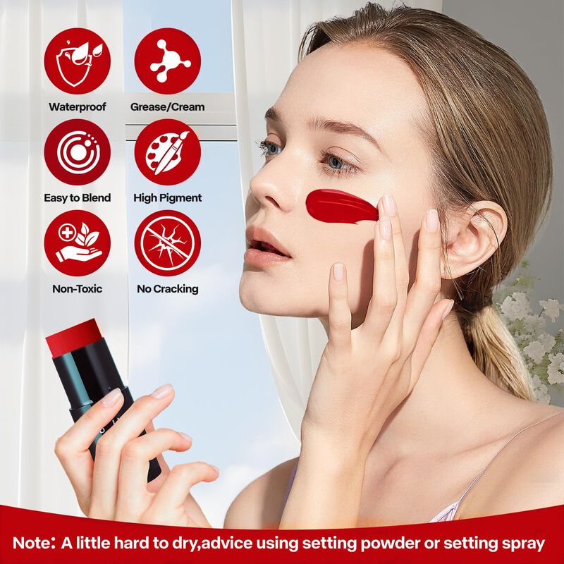 Barra De Pintura Facial Go Ho Rojo 30 g Imperme... image number null