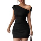 Vestido Acelitt Negro Sin Hombros 2026 Talla L