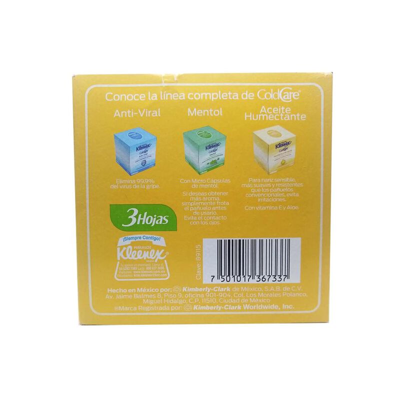 Pa&ntilde;uelos Kleenex Cold Care Aceite Humectante - ... image number null