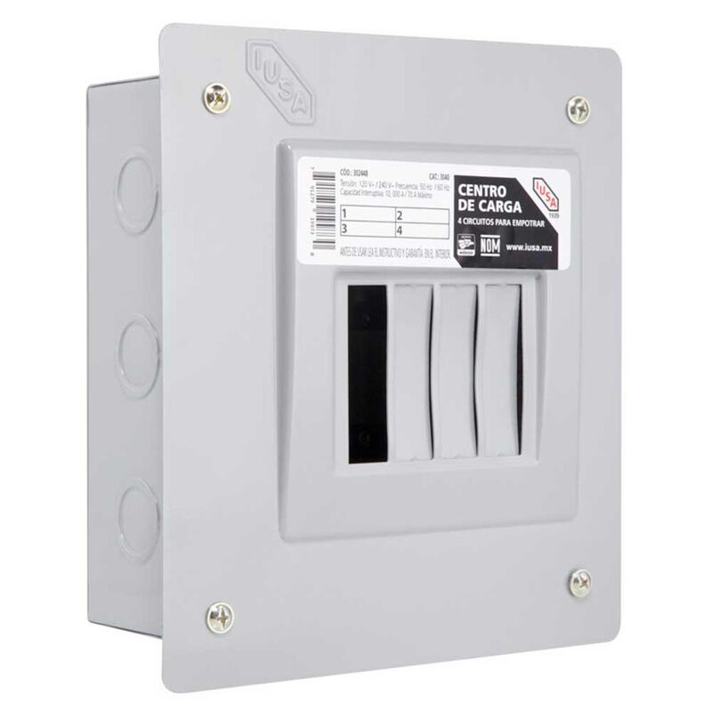 Centro de carga 4 polos Empotrable image number null