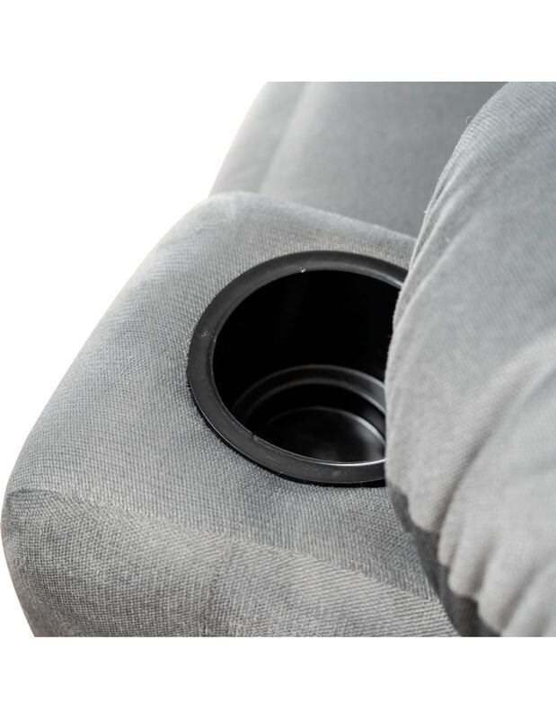 Sof&aacute; Reclinable Sara Con 2 Porta Vasos y 3 Posi... image number null