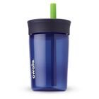 Vaso Owala Kids De Pl&aacute;stico Sin Bpa, 450 Ml, Con Pajita, Azul Marino Y Azul