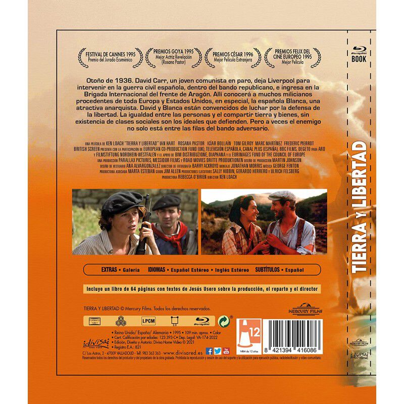Tierra y libertad (E.E. Libro) - BD [Blu-ray] image number null