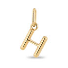 Dije De Oro Amarillo De 10K (Letra H) Sin Cadena