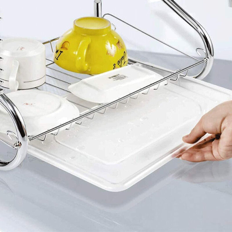 Escurridor de Platos Aquila 2 Niveles 16 Cromad... image number null