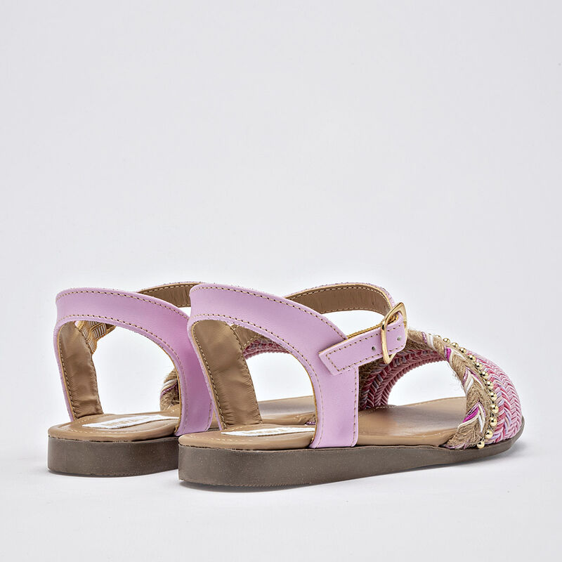 Moramora Sandalia para ni&ntilde;a rosa beige image number null