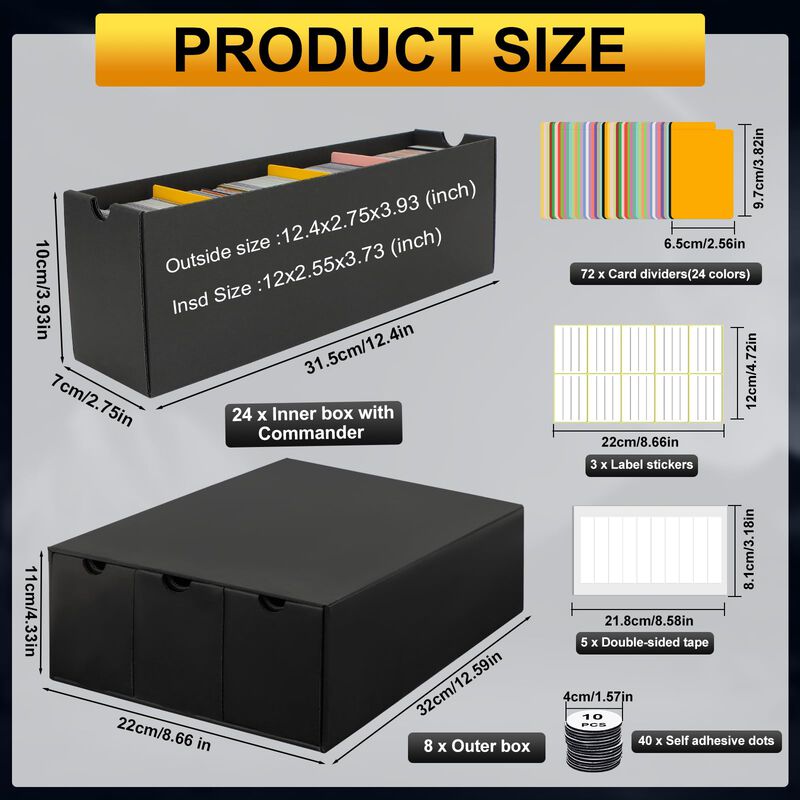 Caja De Almacenamiento Para Cartas Qlouni 600ct... image number null