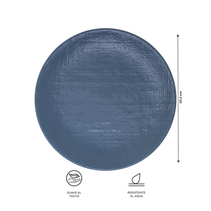 Vajilla Denim Azul Ideen 16 Piezas para 4 Perso... image number null