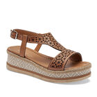 Mora Tierra sandalia artesanal piel para mujer camel cod 140642-E