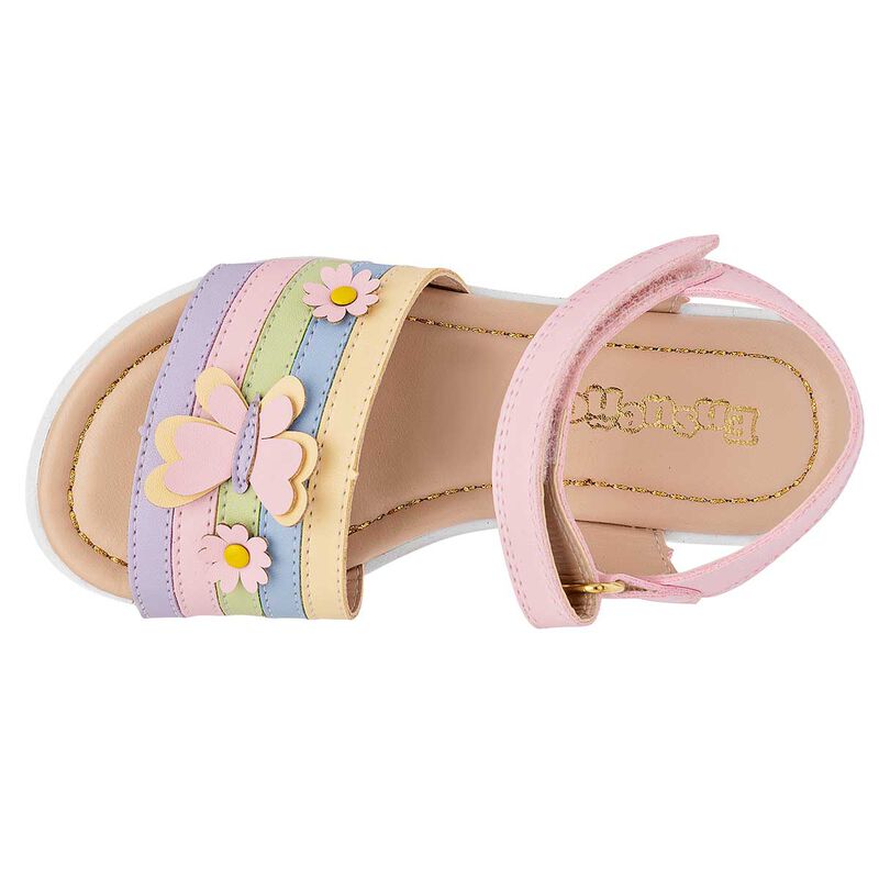 Ensue&ntilde;o Sandalia para ni&ntilde;a rosa multicolor image number null
