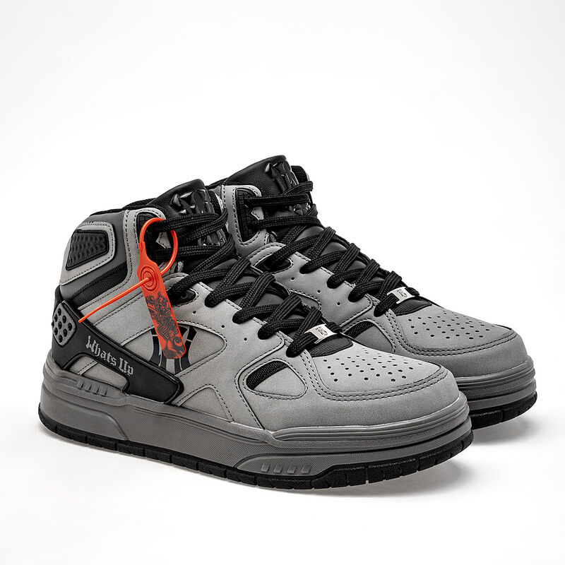 What'S U? Tenis urbano para hombre. Gris negro image number null