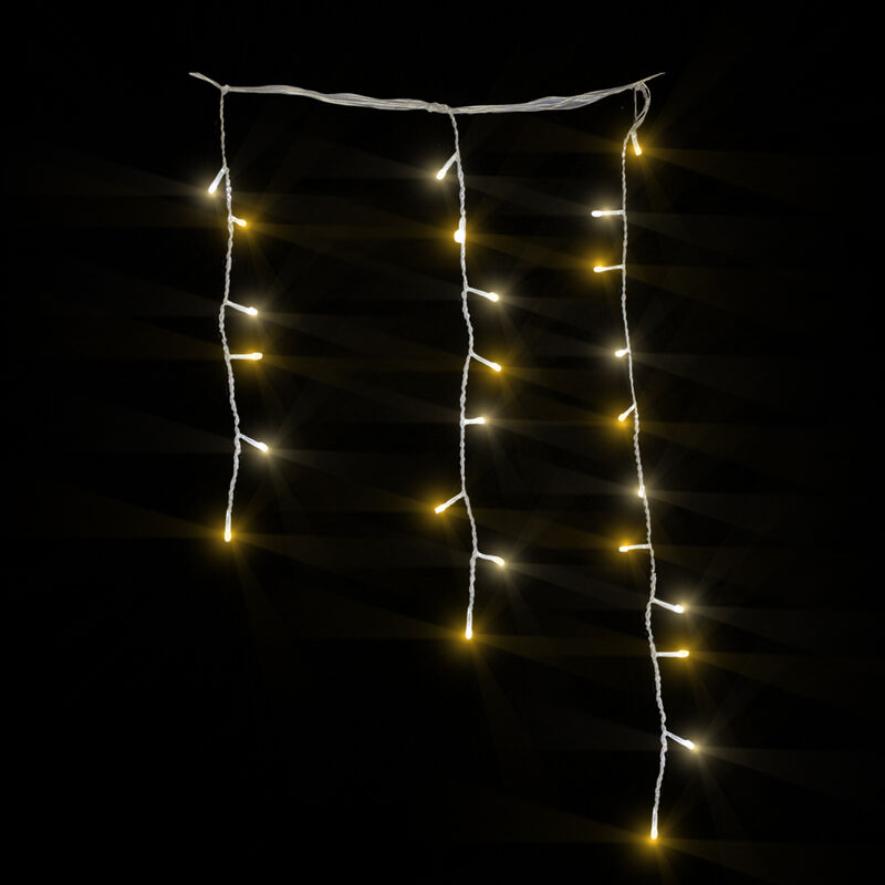 Serie de cortina Luces LED Cálida 300 focos cab... image number null