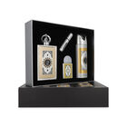 Set Lattafa Pride King Of Arabia 4pzs 100ml Edp Spray/ Desodorante Spray 200ml/ 20ml Edp Spray/perfumero Rellenable