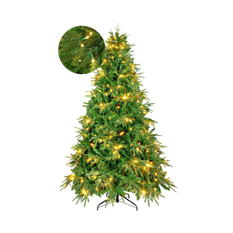 Arbol Navidad Luces Led 1.90m Pino Navide&ntilde;o Fro... image number null