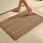 Tapete De Ba&ntilde;o Sunfly 51 cm &times; 76 cm Caqui Boho Lavable