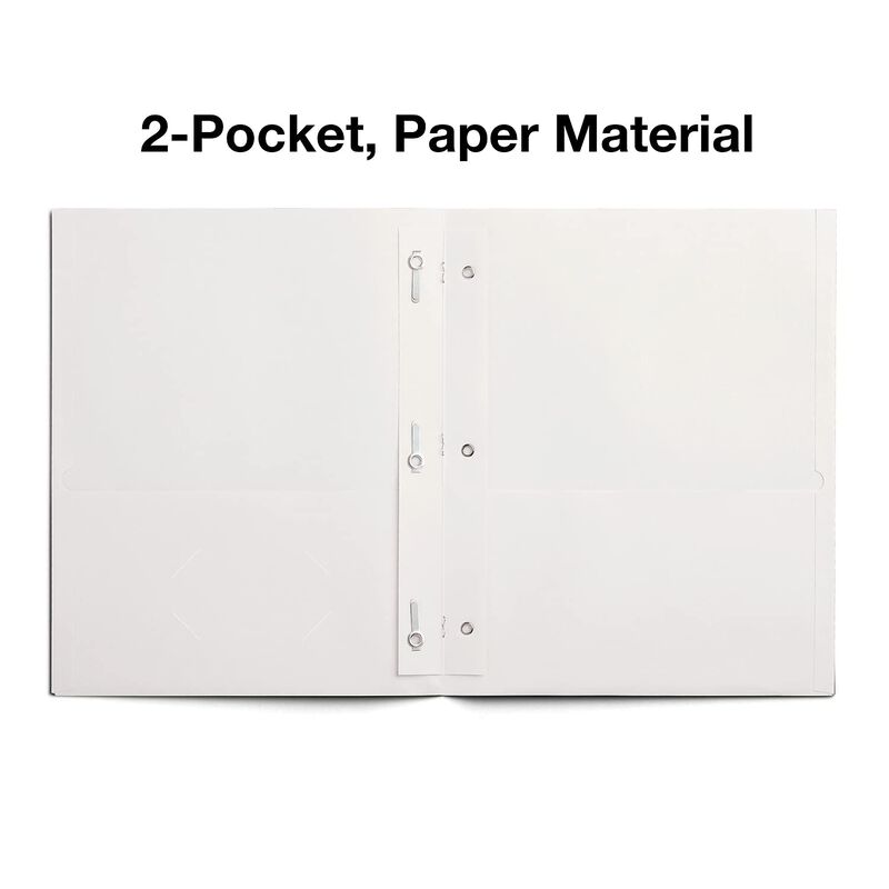 Carpeta De Archivo Staples De 2 Bolsillos Blanc... image number null