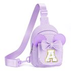 Bolso Bandolera Qlovea 20x13x7 Cm Morado Para Ni&ntilde;as