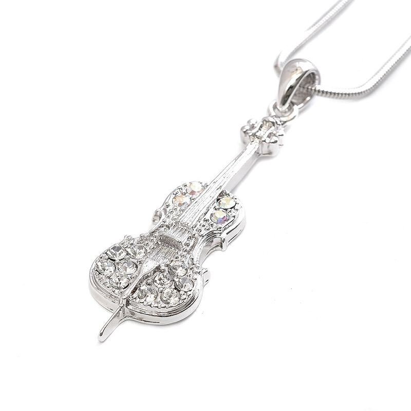 Collar Spinningdaisy De Violonchelo Con Cristal... image number null