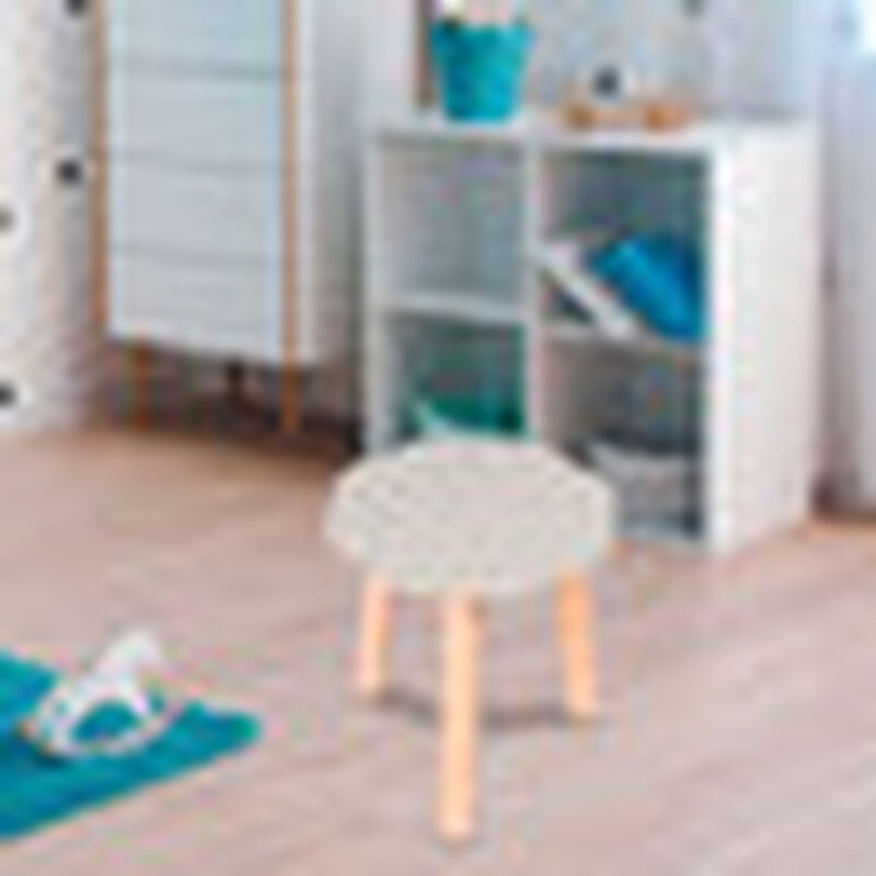 Banquito de Madera para Ni&ntilde;os- Nube - Gris Clar... image number null