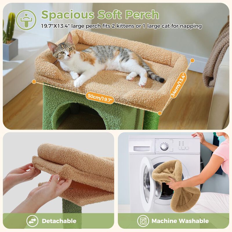 Torre Para Gatos Pawz Road 66 cm Cactus Compact... image number null
