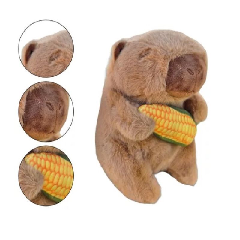 Peluche Capibara Con Elote Super Tierno image number null