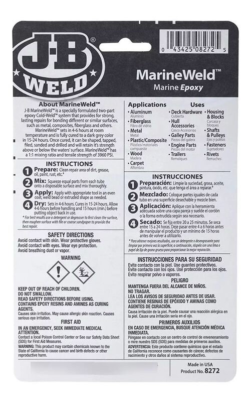 Adhesivo Epoxico Marino 8272 Jb Weld 1 Oz image number null