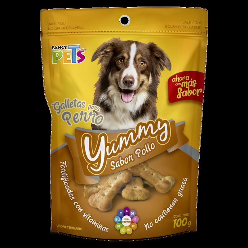 Fancy Pets Yummy Galletas Sabor Pollo Para Perr... image number null
