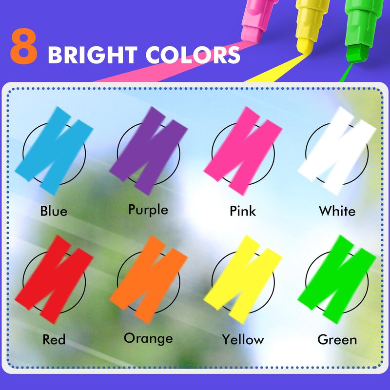 Marcadores De Ventana Gotideal 8 Colores Con Pu... image number null