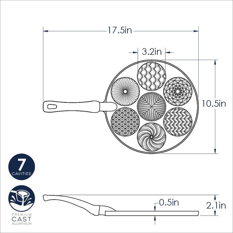 Sart&eacute;n Para Panqueques Nordic Ware, Antiadheren... image number null